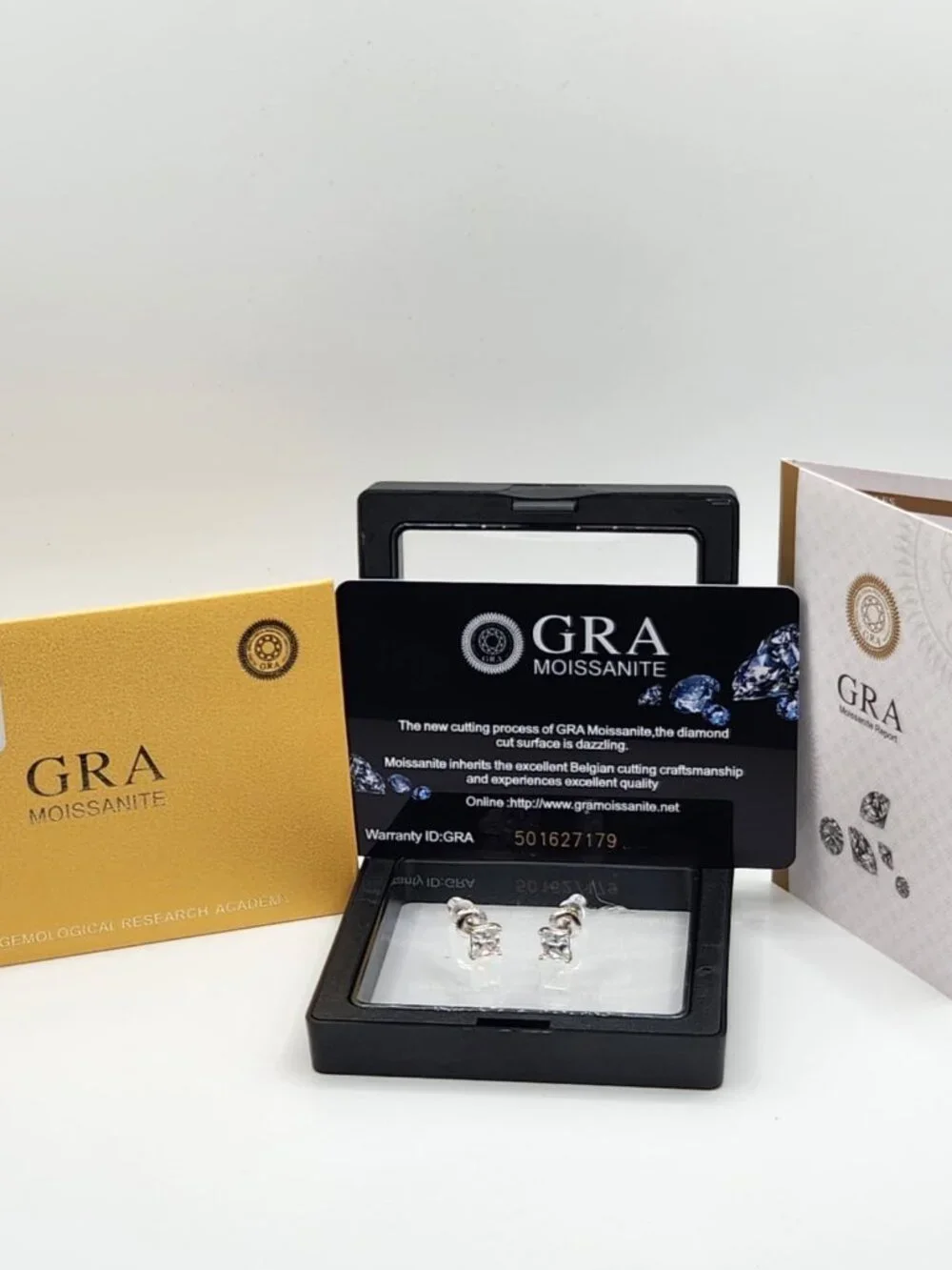 GRA Silver Moissanite Earrings 💎